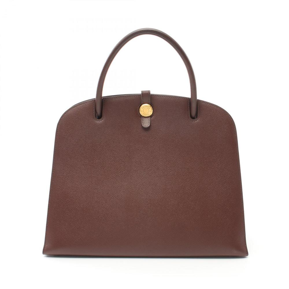 HERMES Dalvy MM Handbag Couchevel Brown